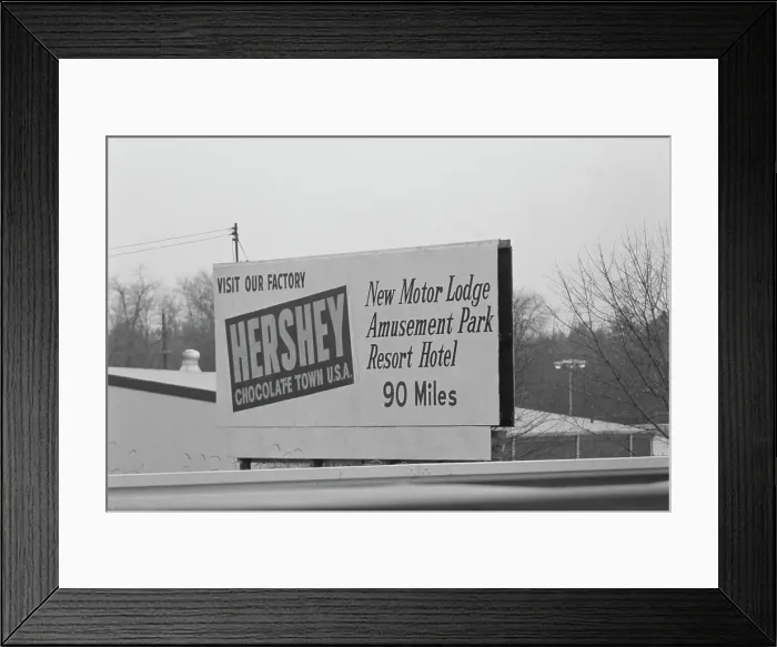 Framed Print : Hershey Chocolate Town Framed Print : Hershey Chocolate Town