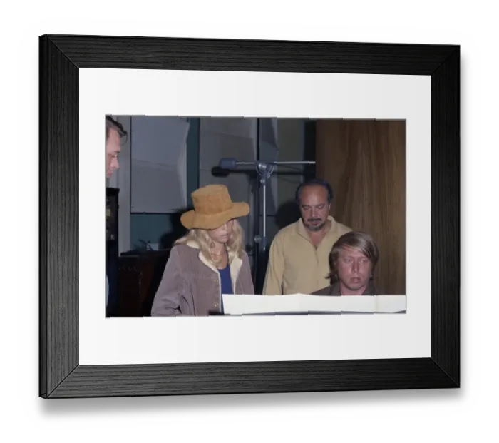 Framed Print : Nancy Sinatra Recording Session Framed Print : Nancy Sinatra Recording Session