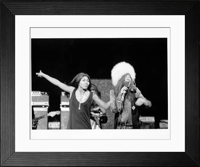 Framed Print : Janis & Tina Performing Framed Print : Janis & Tina Performing