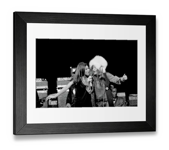 Framed Print : Janis & Tina Performing Framed Print : Janis & Tina Performing