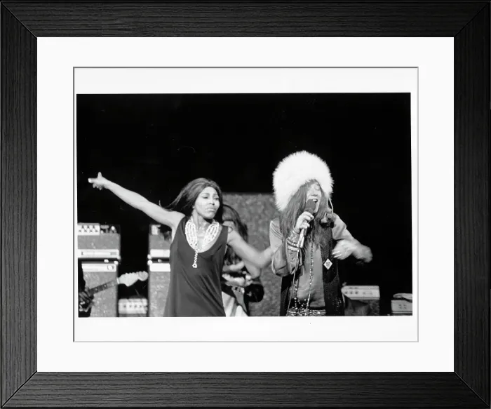Framed Print : Janis & Tina Performing Framed Print : Janis & Tina Performing