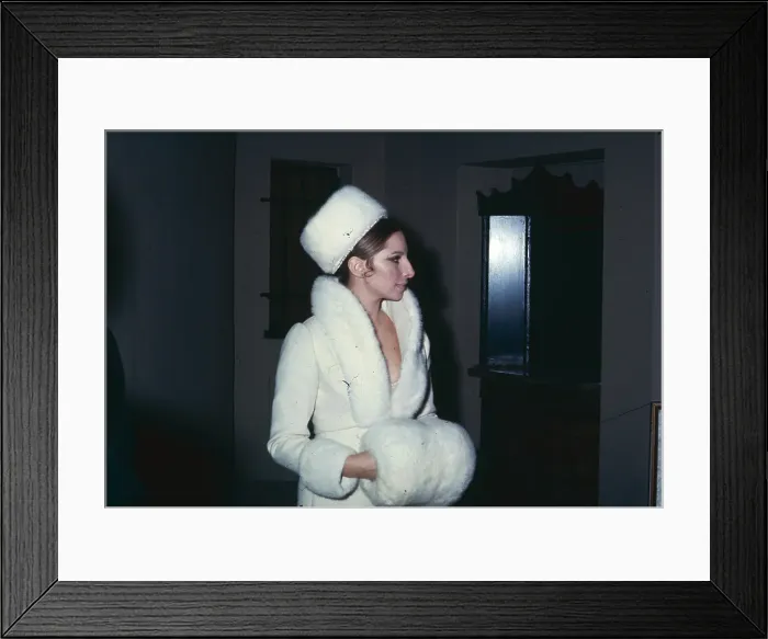 Framed Print : Barbra In Furs Framed Print : Barbra In Furs