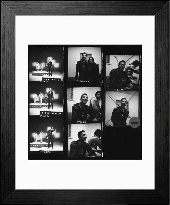 Framed Print : Smokey Robinson and the Miracles Proof Sheet Framed Print : Smokey Robinson and the Miracles Proof Sheet