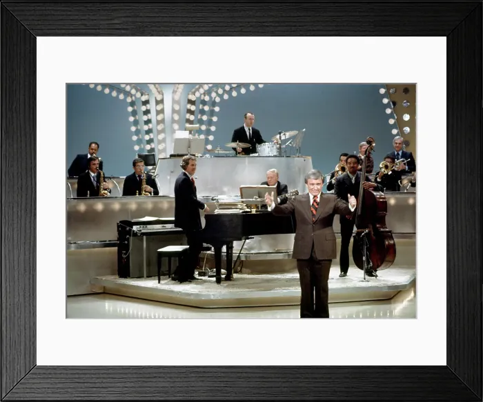 Framed Print : Merv Griffin Performing On His Show Framed Print : Merv Griffin Performing On His Show