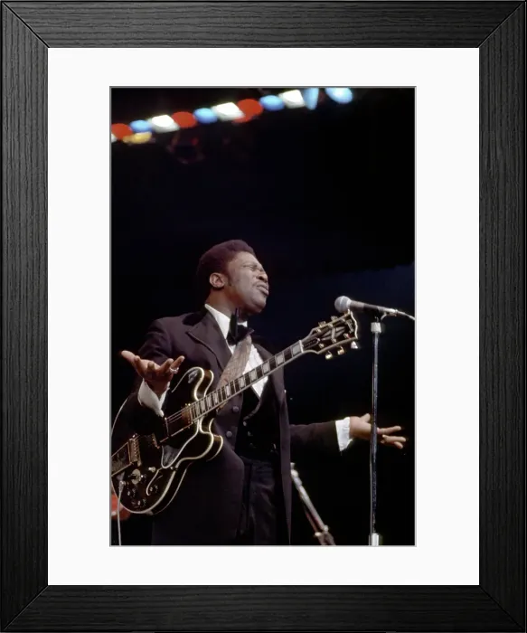 Framed Print : BB King Performing Framed Print : BB King Performing