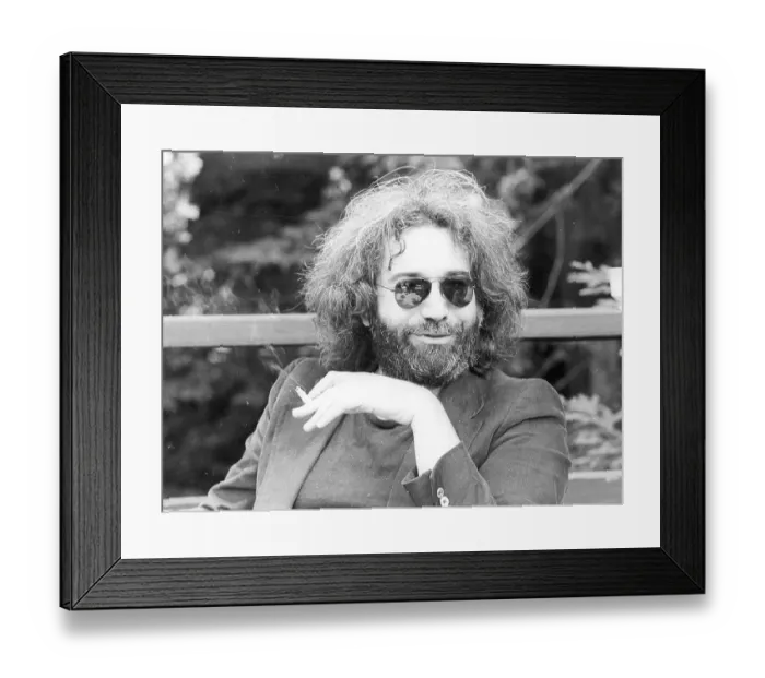 Framed Print : Photo of Jerry Garcia Framed Print : Photo of Jerry Garcia