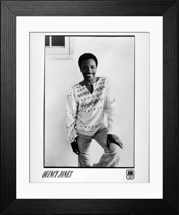 Framed Print : Photo of Quincy Jones Framed Print : Photo of Quincy Jones