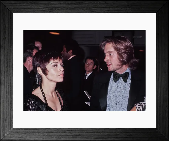 Framed Print : Michael Douglas and Neile Adams