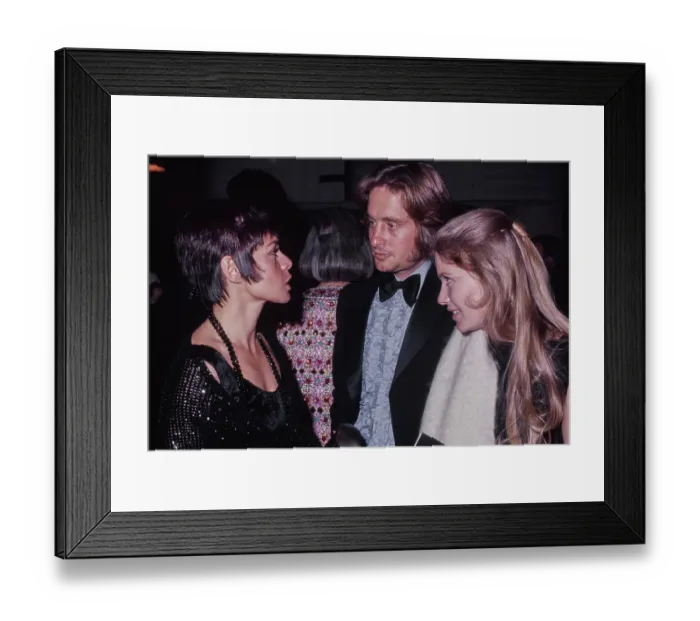 Framed Print : Michael Douglas and Neile McQueen Framed Print : Michael Douglas and Neile McQueen