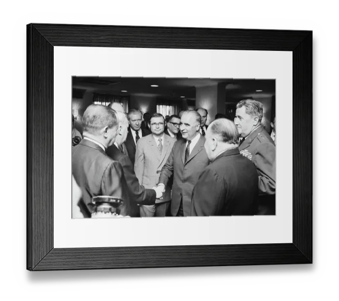 Framed Print : Pompidou In Washington Framed Print : Pompidou In Washington