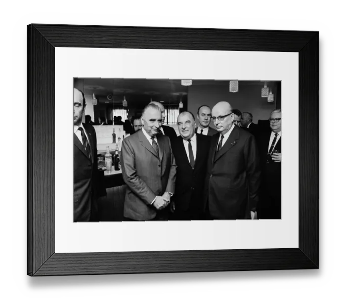 Framed Print : Pompidou In Washington Framed Print : Pompidou In Washington