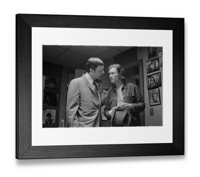 Framed Print : Fred Foster & Kris Kristofferson Framed Print : Fred Foster & Kris Kristofferson
