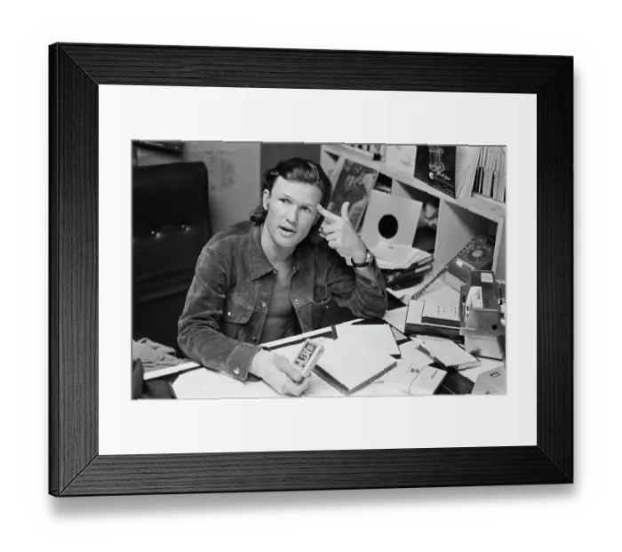 Framed Print : Kris Kristofferson, American Singer-Songwriter & Actor Framed Print : Kris Kristofferson, American Singer-Songwriter & Actor