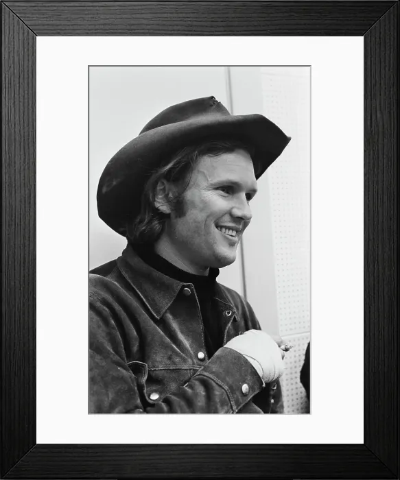 Framed Print : Kris Kristofferson, American Singer-Songwriter & Actor Framed Print : Kris Kristofferson, American Singer-Songwriter & Actor