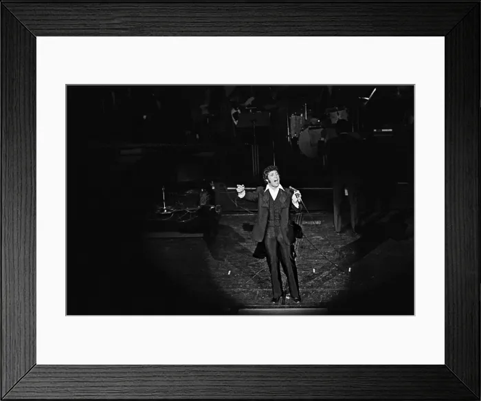 Framed Print : Tom Jones. LAS VEGAS - APRIL 20: Welsh singer Tom Jones performs at the Framed Print : Tom Jones. LAS VEGAS - APRIL 20: Welsh singer Tom Jones performs at the