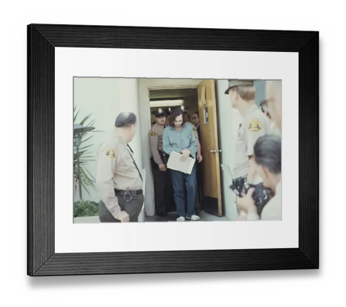 Framed Print : Court Hearing for Gary Hinman Murder Framed Print : Court Hearing for Gary Hinman Murder