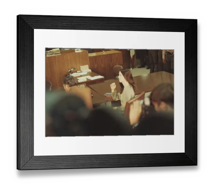 Framed Print : Court Hearing for Gary Hinman Murder Framed Print : Court Hearing for Gary Hinman Murder