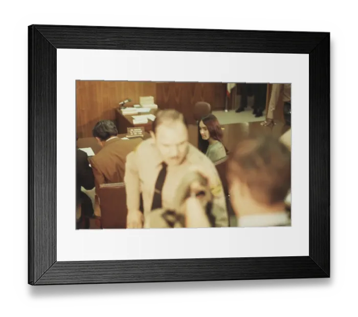 Framed Print : Court Hearing for Gary Hinman Murder Framed Print : Court Hearing for Gary Hinman Murder