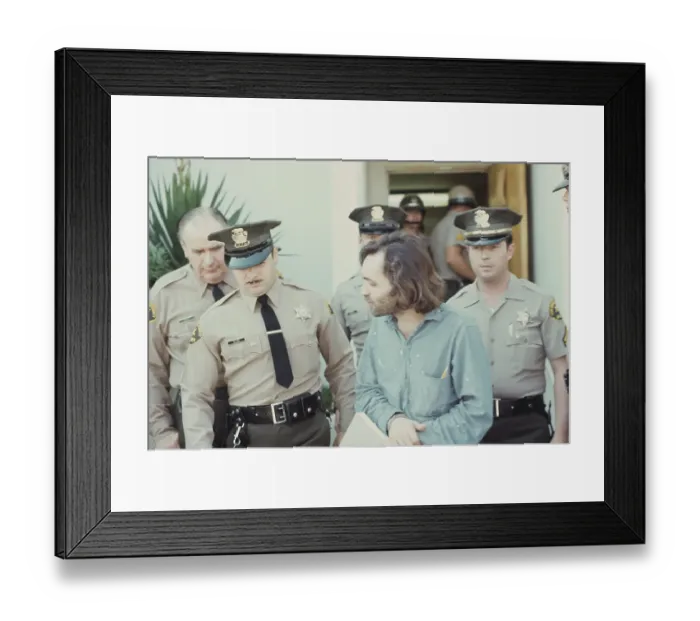 Framed Print : Court Hearing for Gary Hinman Murder