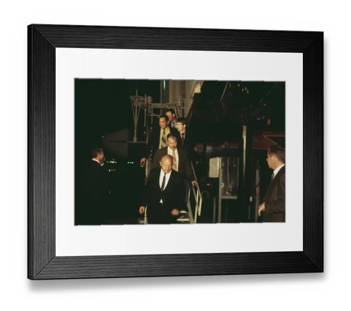 Framed Print : Tex Watson arrives at LAX