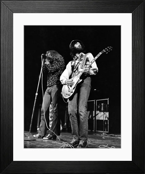 Framed Print : Robert Plant & Jimmy Page of Led Zeppelin Framed Print : Robert Plant & Jimmy Page of Led Zeppelin