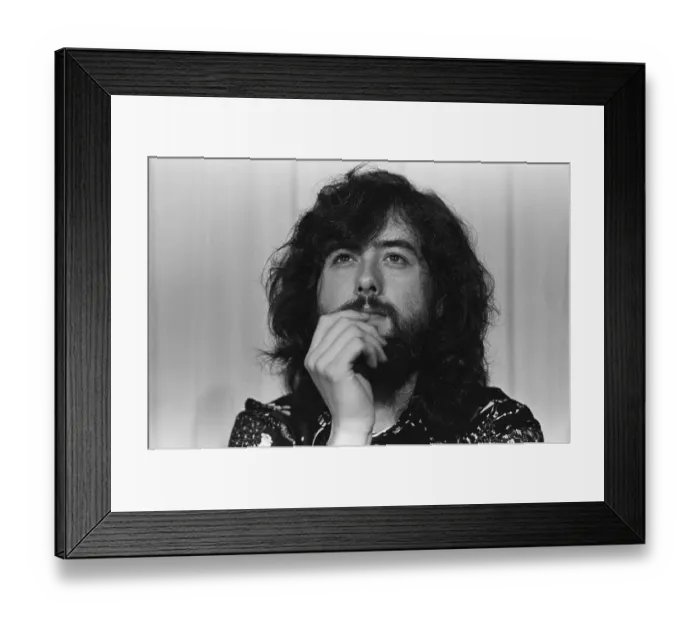 Framed Print : Jimmy Page Press Conference Framed Print : Jimmy Page Press Conference