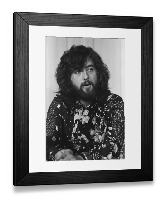 Framed Print : Jimmy Page Press Conference Framed Print : Jimmy Page Press Conference