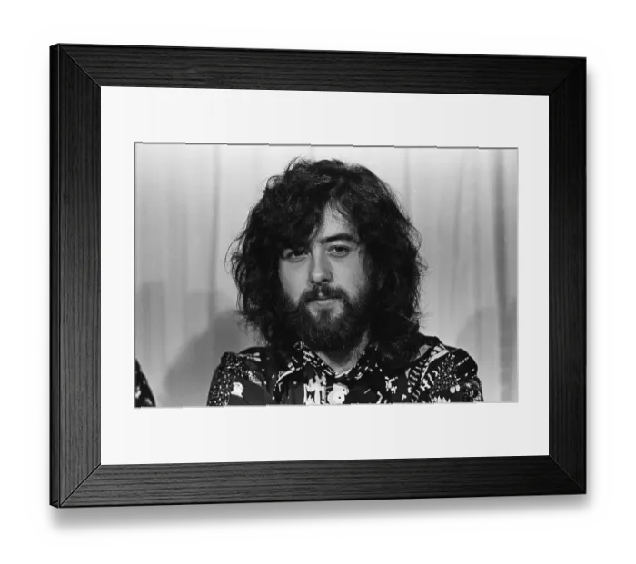 Framed Print : Jimmy Page Press Conference Framed Print : Jimmy Page Press Conference