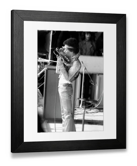 Framed Print : Jimi Plays His Last Concert Framed Print : Jimi Plays His Last Concert