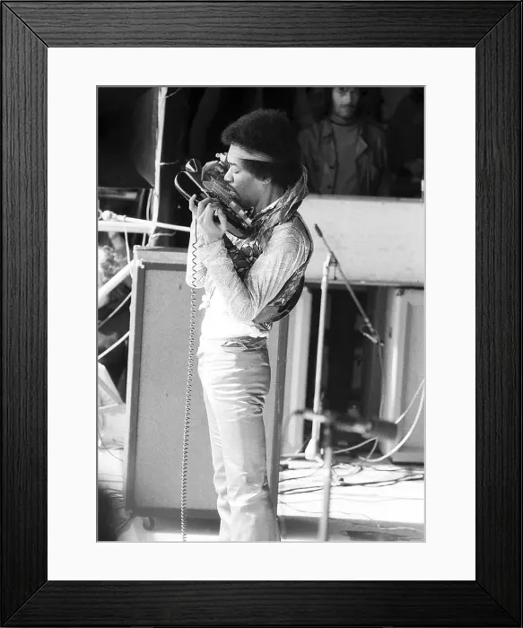 Framed Print : Jimi Plays His Last Concert