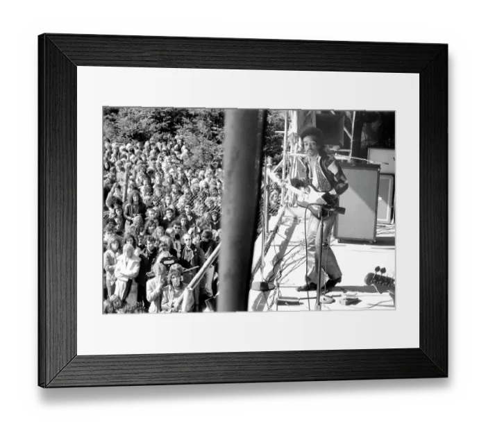 Framed Print : Jimi Hendrix Plays His Last Concert