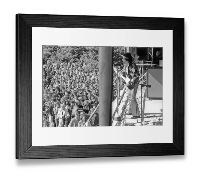Framed Print : Jimi Hendrix Plays His Last Concert