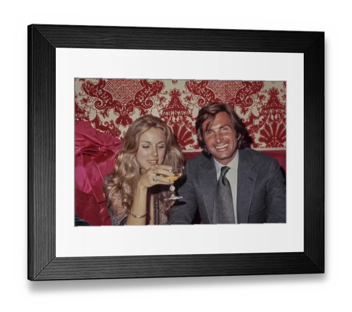Framed Print : Alana Collins & George Hamilton Framed Print : Alana Collins & George Hamilton