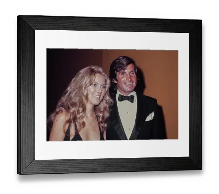 Framed Print : Alana Collins & George Hamilton Framed Print : Alana Collins & George Hamilton