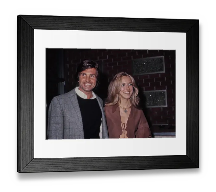 Framed Print : George Hamilton & Alana Collins Framed Print : George Hamilton & Alana Collins