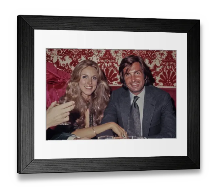 Framed Print : Alana Collins & George Hamilton Framed Print : Alana Collins & George Hamilton