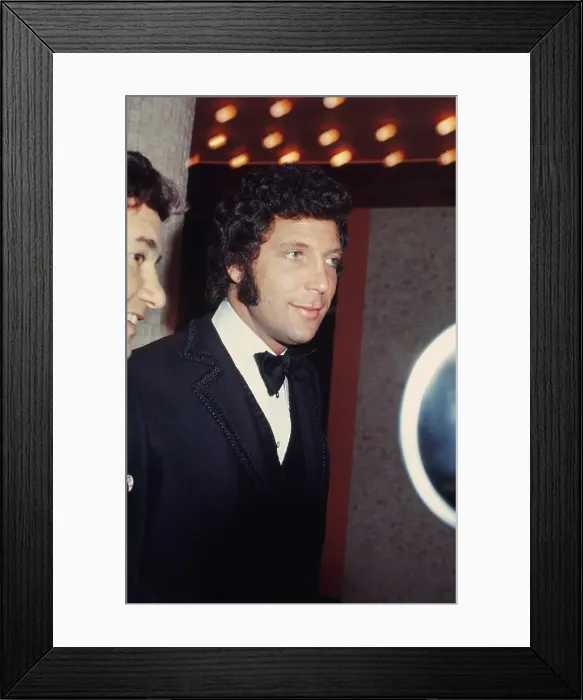 Framed Print : Tom Jones. LOS ANGELES - OCTOBER 1970: Welsh singer Tom Jones attends an event in October Framed Print : Tom Jones. LOS ANGELES - OCTOBER 1970: Welsh singer Tom Jones attends an event in October