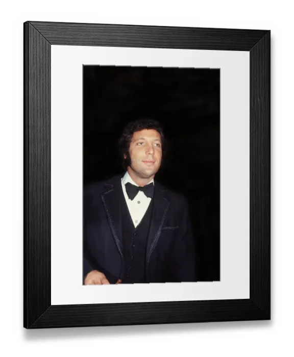 Framed Print : Tom Jones. LOS ANGELES - OCTOBER 1970: Welsh singer Tom Jones attends an event in October Framed Print : Tom Jones. LOS ANGELES - OCTOBER 1970: Welsh singer Tom Jones attends an event in October