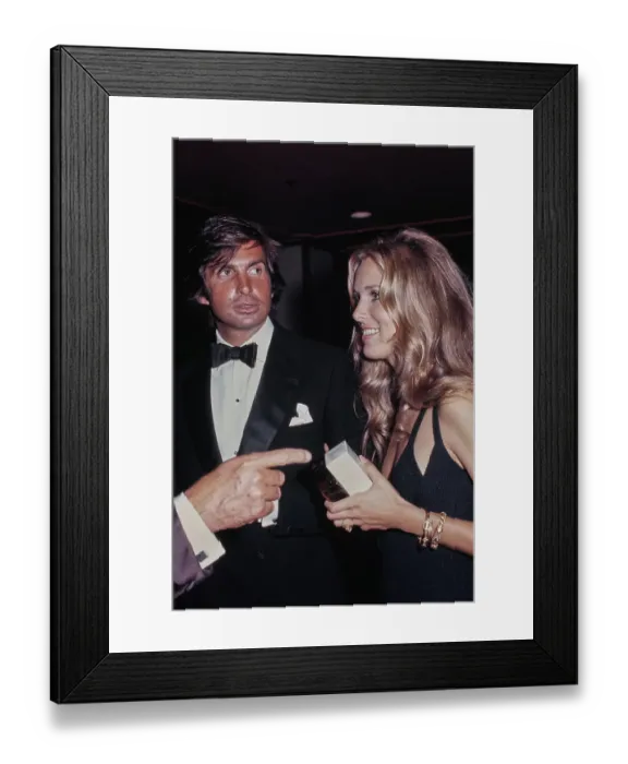 Framed Print : George Hamilton & Alana Collins Framed Print : George Hamilton & Alana Collins