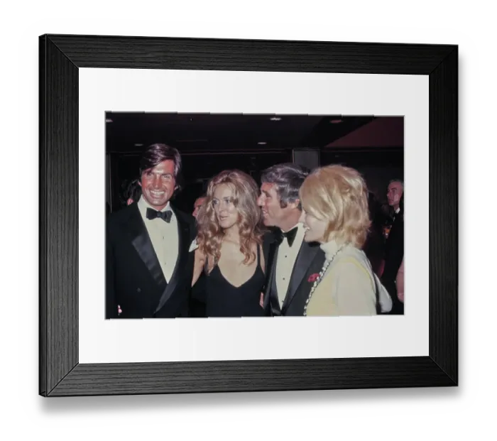 Framed Print : George Hamilton, Alana Collins, Burt Bacharach & Angie Dickinson Framed Print : George Hamilton, Alana Collins, Burt Bacharach & Angie Dickinson