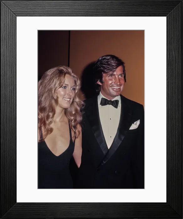 Framed Print : Alana Collins & George Hamilton Framed Print : Alana Collins & George Hamilton