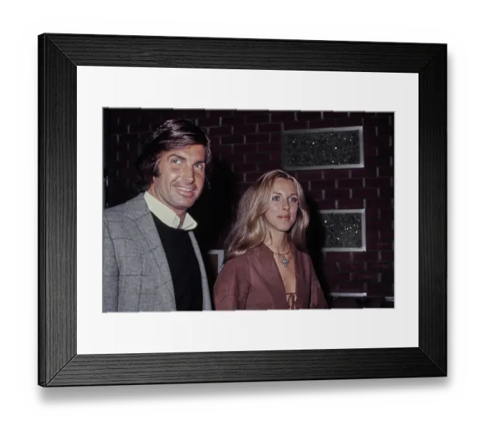 Framed Print : George Hamilton & Alana Collins Framed Print : George Hamilton & Alana Collins