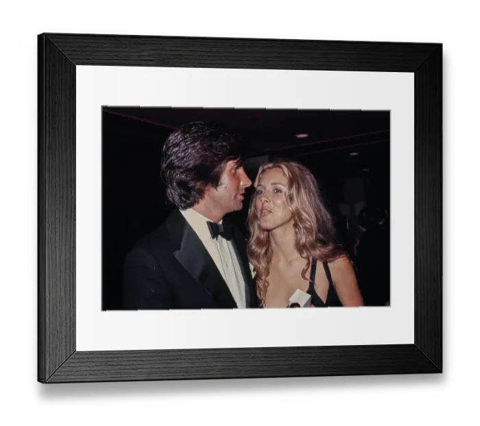 Framed Print : George Hamilton & Alana Collins Framed Print : George Hamilton & Alana Collins