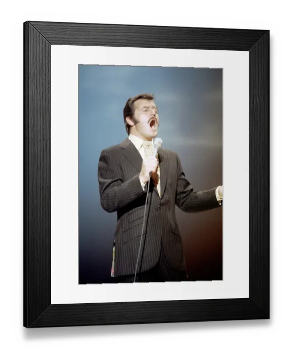 Framed Print : Robert Goulet Performing Framed Print : Robert Goulet Performing