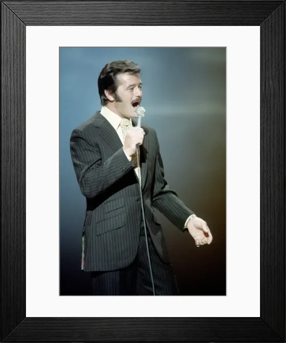 Framed Print : Robert Goulet Performing Framed Print : Robert Goulet Performing