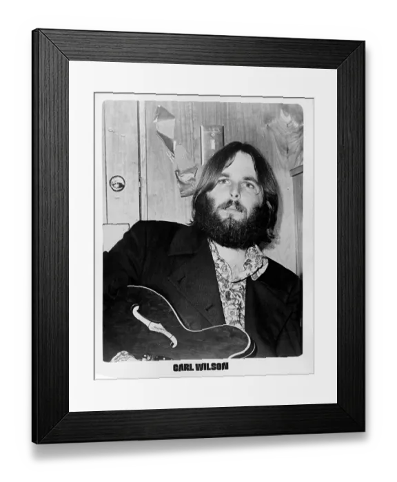 Framed Print : Carl Wilson Performing Framed Print : Carl Wilson Performing