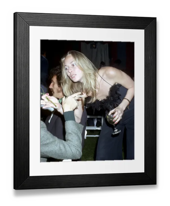 Framed Print : Gram Parsons Wife At A Party Framed Print : Gram Parsons Wife At A Party