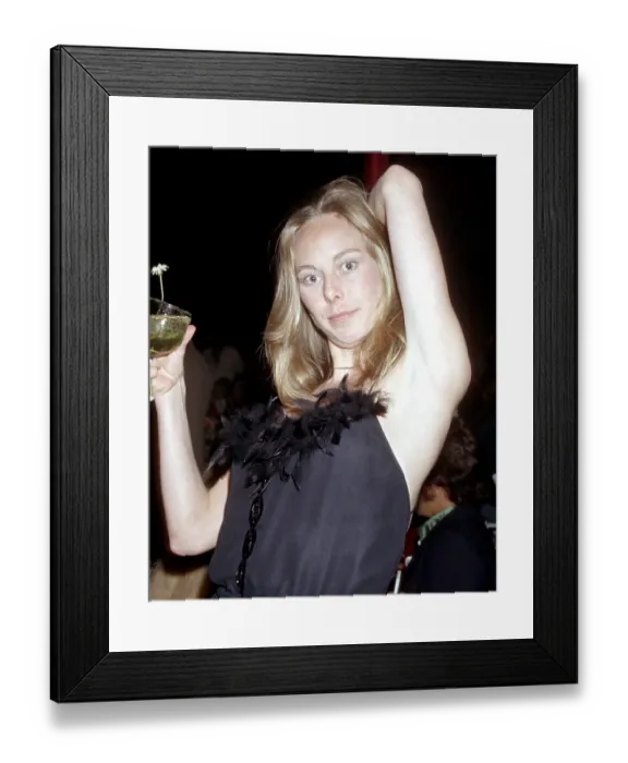Framed Print : Gram Parsons Wife At A Party Framed Print : Gram Parsons Wife At A Party