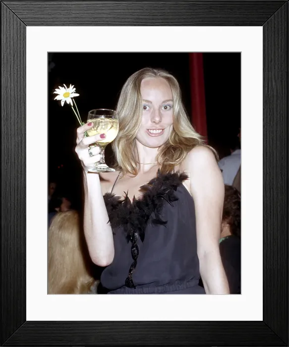 Framed Print : Gram Parsons Wife At A Party