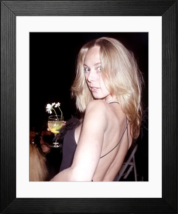 Framed Print : Gram Parsons Wife At A Party Framed Print : Gram Parsons Wife At A Party